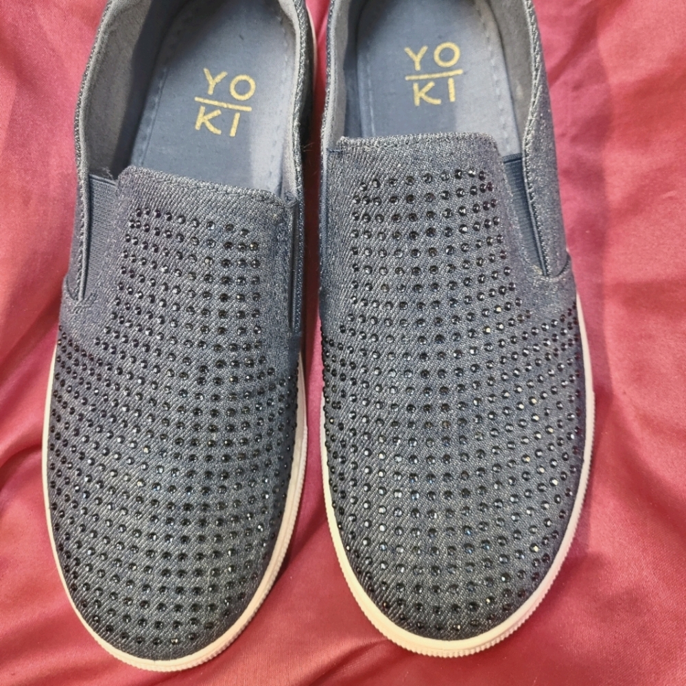 Blue Denim Slip-ons